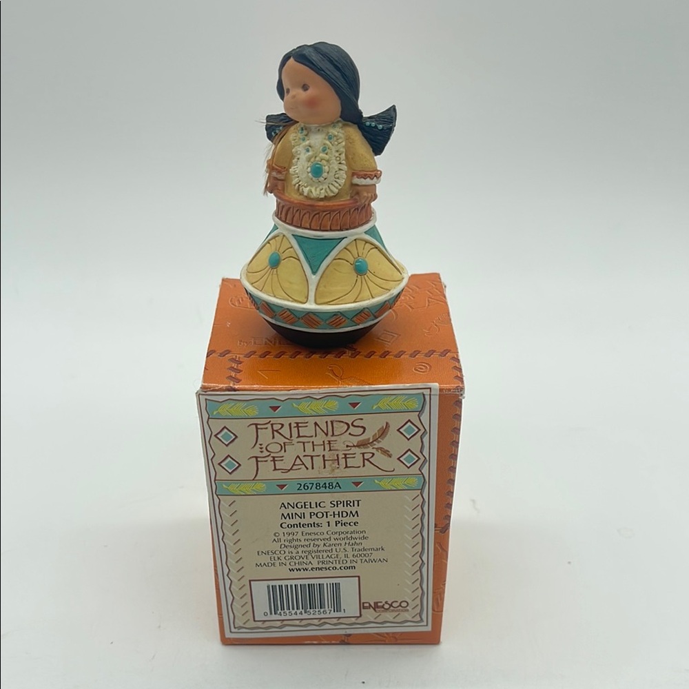 Enesco Friends of the Feather Angelic Spirit Mini Pot Figurine